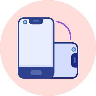 Akıllı telefon. Web simgesi basit illüstrasyon