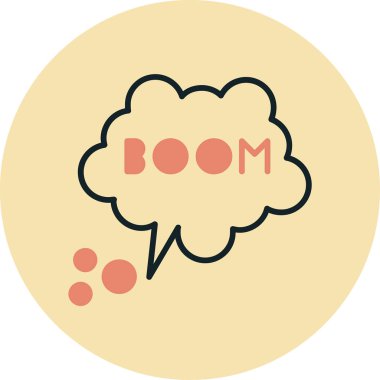 Kelime bumlaması ile konuşma balonu. vektör illüstrasyonu