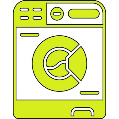 Cep telefonu simgesi, vektör illüstrasyonlu akıllı telefon