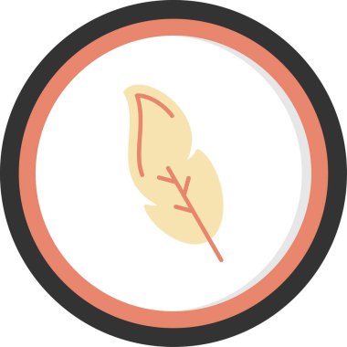 Yaprak simgesi. vektör illüstrasyonu