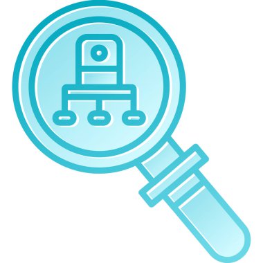 Arama motoru optimizasyon simgesi doldurulmuş ana hatlar biçiminde