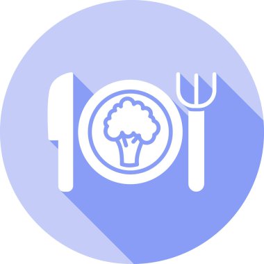 Çatal ve bıçak. Web simgesi basit illüstrasyon