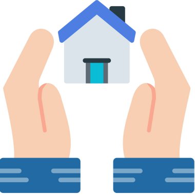 Ev. Web simgesi basit illüstrasyon