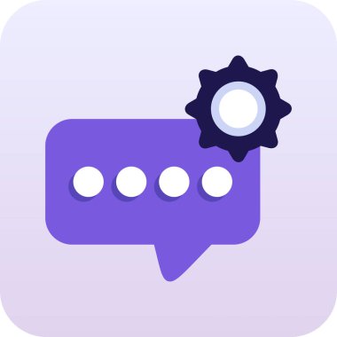 Sohbet simgesi vektör illüstrasyonu