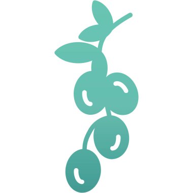 Yapraklı stilize zeytin dalı