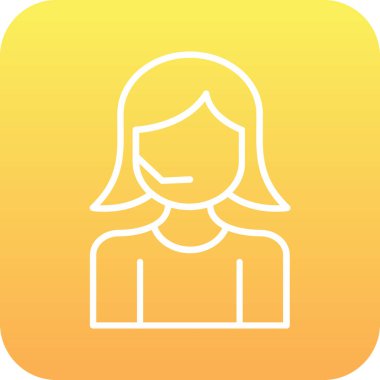 güzel kadın vektör simgesi