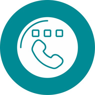 Telefon simgesinin vektör illüstrasyonu