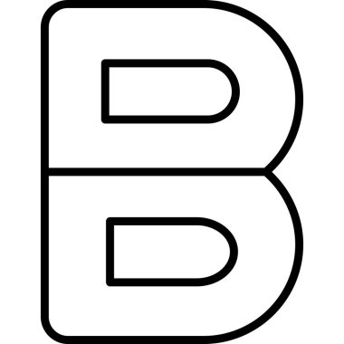 b harfi b simgesi