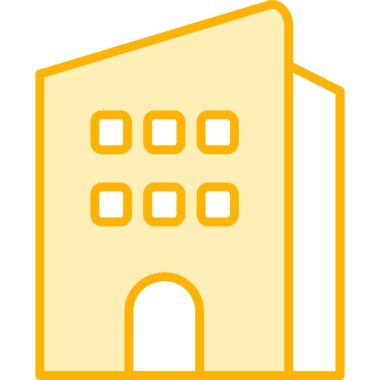 Fabrika. Web simgesi basit illüstrasyon