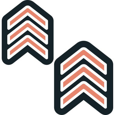 Beyaz ve kırmızı renkli bir kümenin vektör çizimi