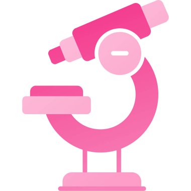 mikroskop simgesi. Düz tasarım