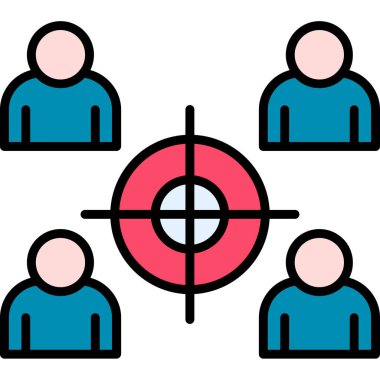 Grup simge vektör çizim