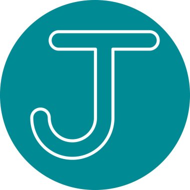 Bir harfin vektör illüstrasyonu