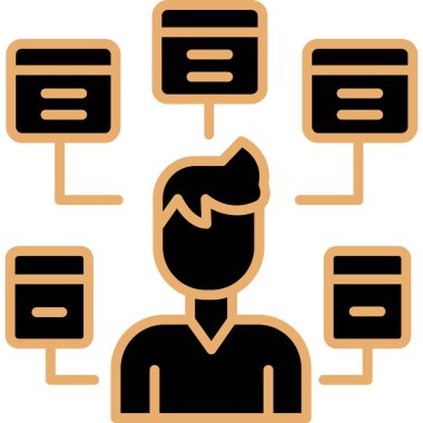 veritabanı sunucu simgesi ana hat biçiminde