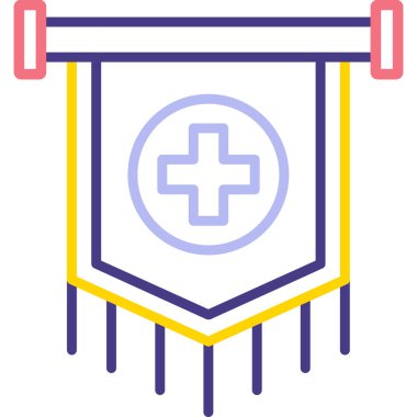 Tıbbi ve sağlık ikonu. vektör illüstrasyonu