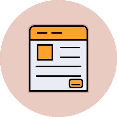 Web renk simgesi. Vektör çizim