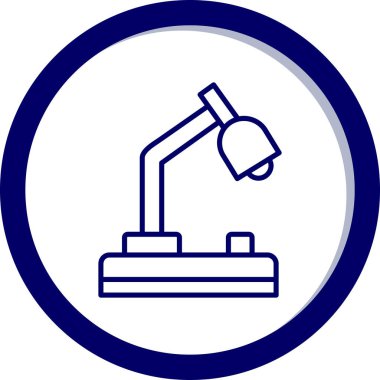 Modern b 'nin vektör illüstrasyonunda lamba simgesi yok