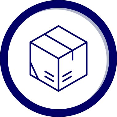 kutu simgesi, vektör illüstrasyonu