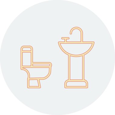 vektör banyosu simgesi, vektör illüstrasyonu