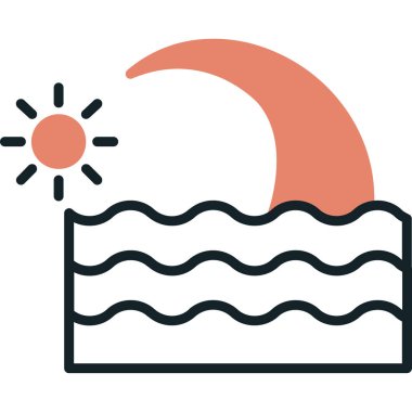 Güneş Simgesi Vektör illüstrasyonu