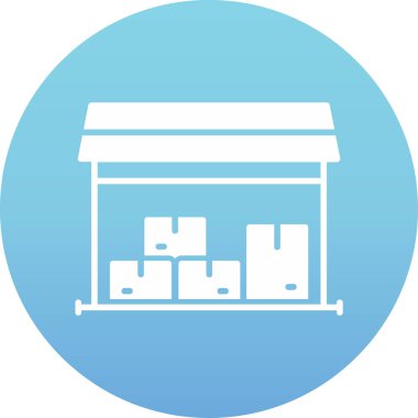 Dükkan ikonu. vektör illüstrasyonu