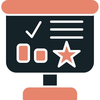 Pano. Web simgesi basit illüstrasyon