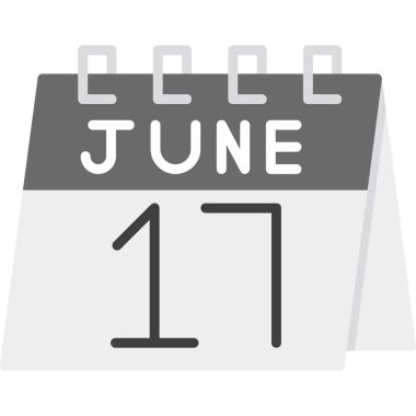 1 Haziran takvim simgesi tasarım vektörü