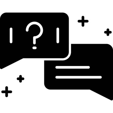 soru ve cevap vektör simgesi kolayca düzenleyebilirsiniz