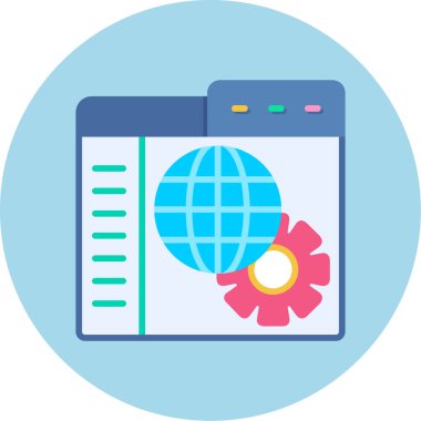 genel ağ vektör simgesi