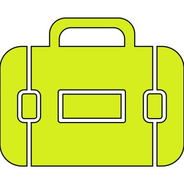 Evrak çantası ikonu. vektör illüstrasyonu