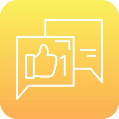 İzole edilmiş bir kare simgesi. Beyaz arkaplanı olan sarı bir kare.