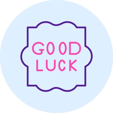 İyi şanslar. Vektör çizimi. izole resim.