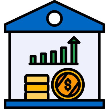 Para için. Web simgesi basit illüstrasyon