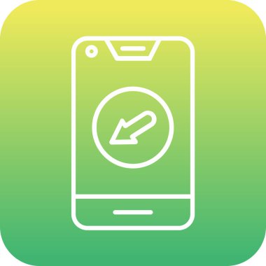 vektör cep telefon simgesi