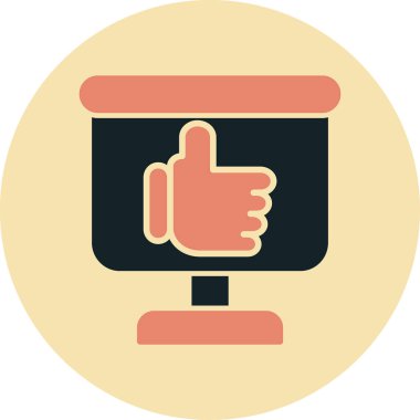 küçük web simgesi, basit vektör illüstrasyonu