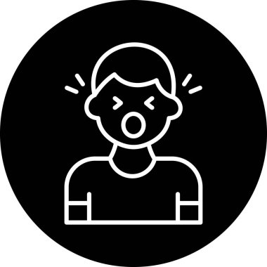 emojinin vektör illüstrasyonu, yüz simgesi