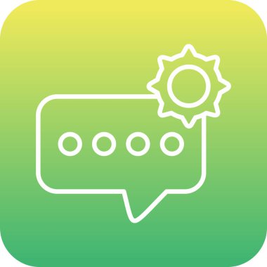 Vektör sohbet simgesi illüstrasyonu