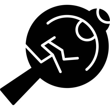 Büyüteç simgesi. Web için büyüteç vektör simgelerinin basit bir gösterimi