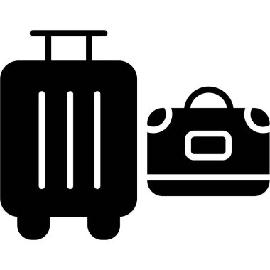 Bagaj vektör satırı simgesi