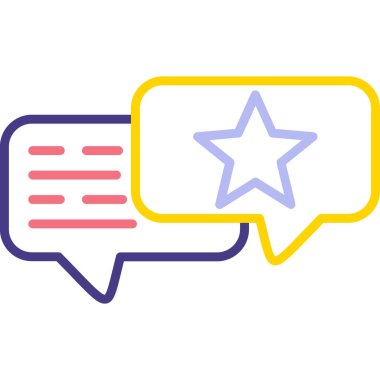 Sohbet mesajı vektör illüstrasyonu