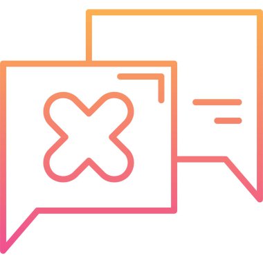 Sohbet ikonu. özet vektör illüstrasyonu