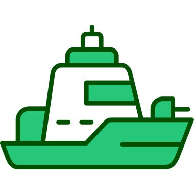 Gemi simgesi vektör illüstrasyonu