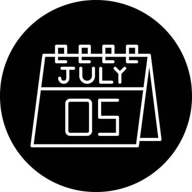 Takvim simgesi, vektör çizimi