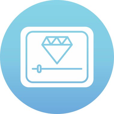 Elmas ikonu. vektör illüstrasyonu