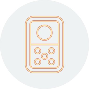 Uzaktan kumanda vektör simgesi.