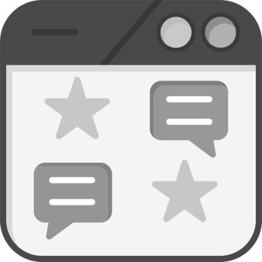 Sohbet yorumlama simgesi - ana hatlar biçimi