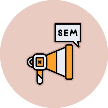 seo modern simgesinin vektör illüstrasyonu