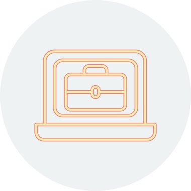 dizüstü bilgisayar simgesi, vektör illüstrasyonu