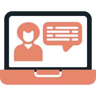 Konuş. Web simgesi basit tasarım
