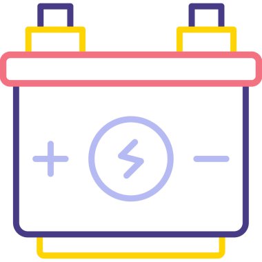 Pil. Web simgesi basit illüstrasyon